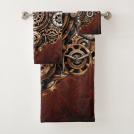 Wunderbares Steampunk-Design Badhandtuch Set