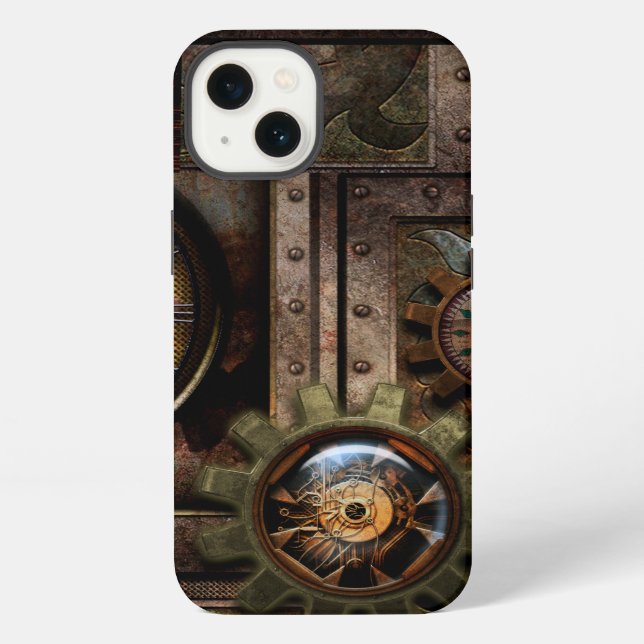 Wunderbares Steampunk-Design iPhone Hülle (Rückseite)