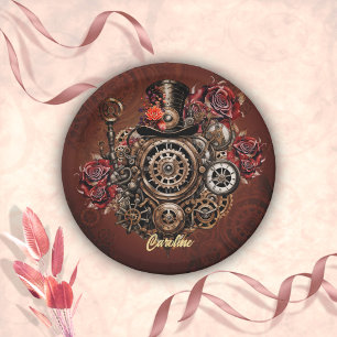 Wunderbares Steampunk-Design Pappteller
