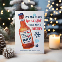 Wunderbarste Zeit für ein Bier Lustige Weihnachten