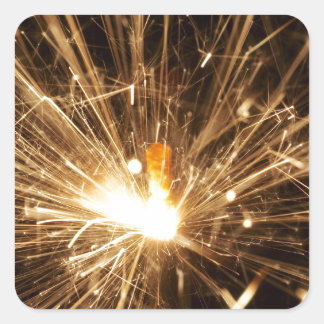 Wunderkerze Quadratischer Aufkleber