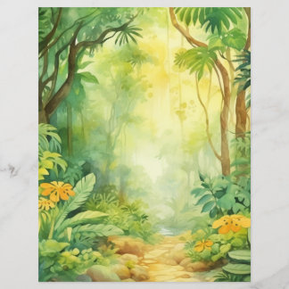 Wunderland-Blatt für den verzauberten Wald