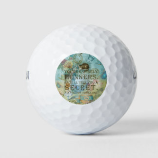 Wunderland - Bonkers Zitat - Alice im Wunderland Golfball