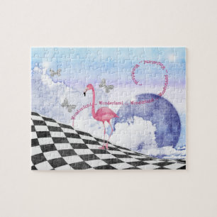 Wunderland Flamingo Cheshire Cat Teeparty-Puzzle