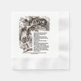 Wunderland In welche Richtung ich gehen sollte Zit Serviette