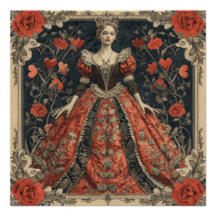 Wunderland Königin des Herzens: Roter Monarch Poster