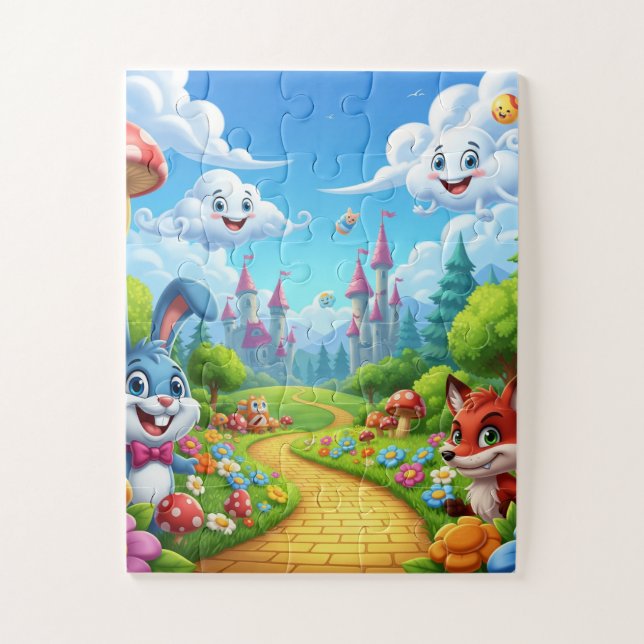 Wunderland mit Herrn Buuny und Frau Fuchs (Vertikal)