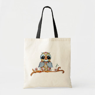 Wunderliche bunte Eulen-Taschen-Tasche Tragetasche