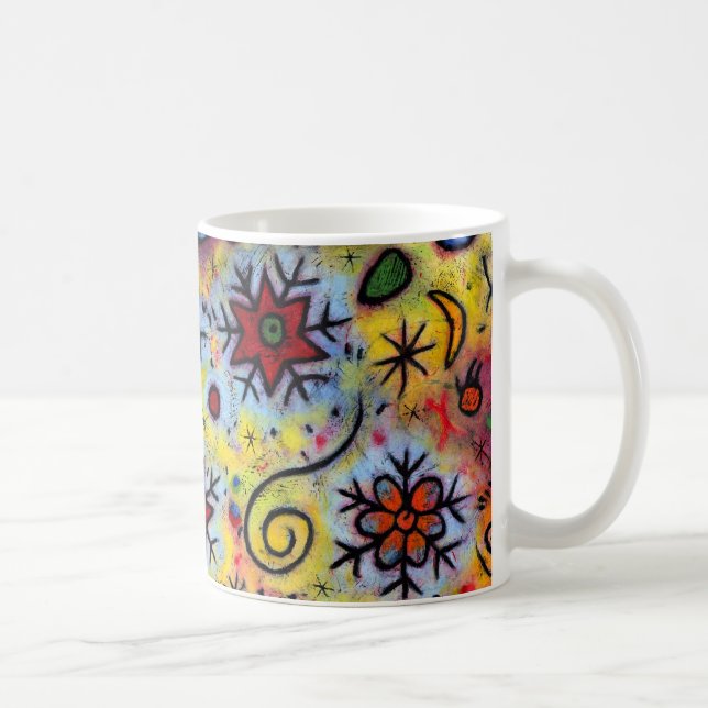 Wunderliche, bunte Schneeflocke-Tasse Kaffeetasse (Rechts)
