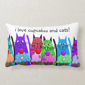 Wunderliche kleine Kuchen und Katzen-Kissen #2 Lendenkissen