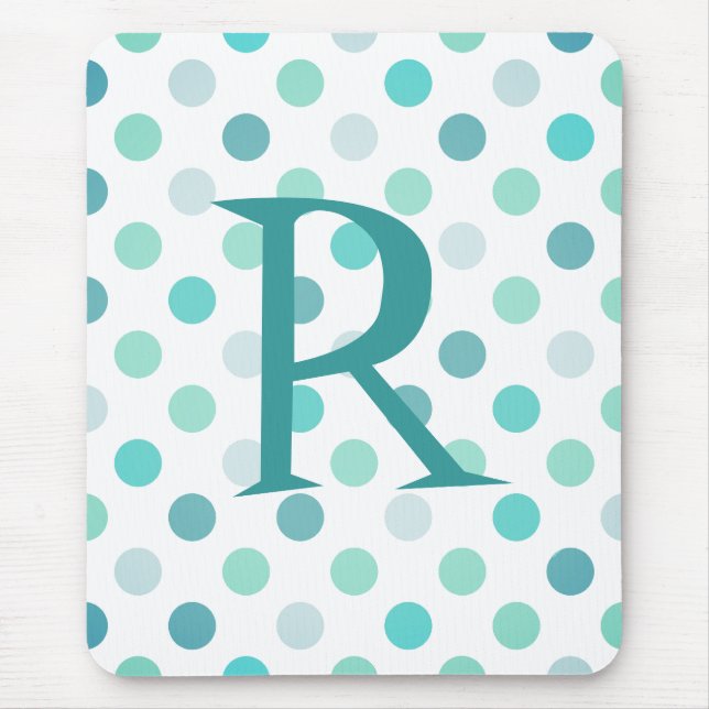 Wunderliche Monogramm-Mausunterlage Mousepad (Vorne)