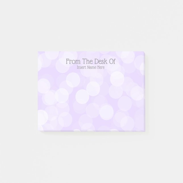 Wunderliche Pastellbokeh Tupfenmädchen Post-it Klebezettel (Vorderseite)