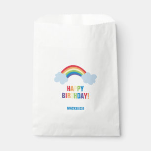 Wunderliche Regenbogen-Geburtstag Goodie Taschen Geschenktütchen