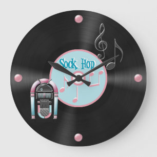 Wunderliche Retro Rekorduhr Große Wanduhr