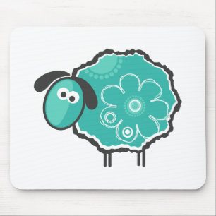 Wunderliche Schafe Mousepad