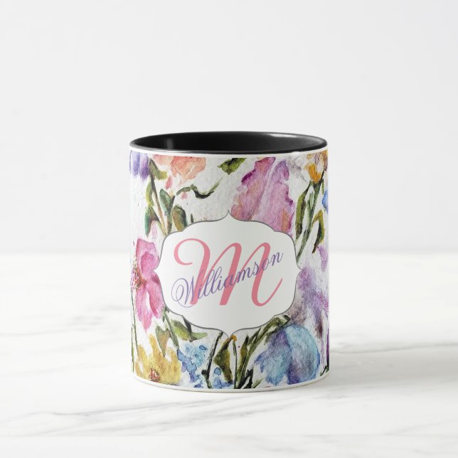 WUNDERLICHE SCHMETTERLINGE UND BLUMEN TASSE (Zentrum)