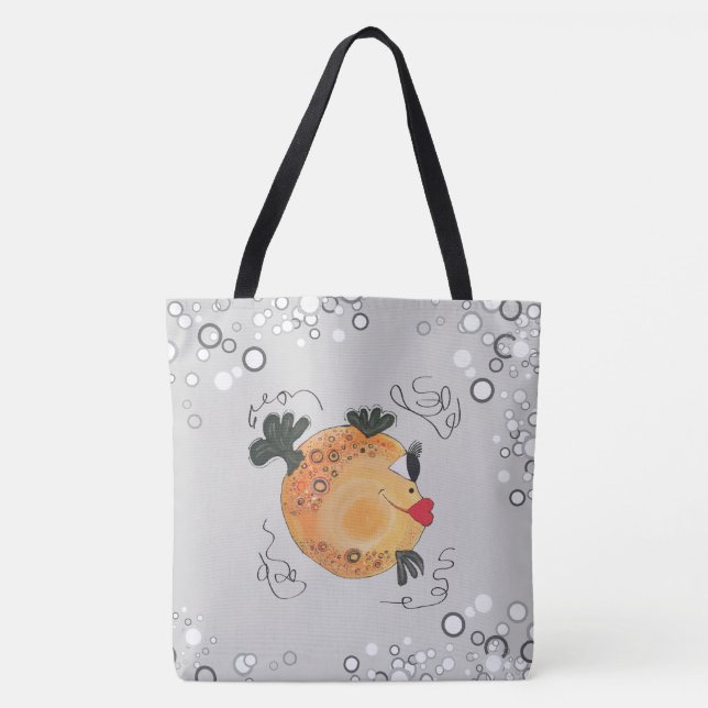 Wunderliche und entzückende Fisch-Kunst in Tasche (Vorderseite)