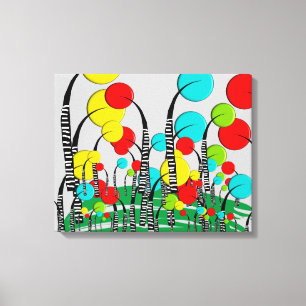 Wunderliche und schrullige Baum-Kunst magisches Leinwanddruck