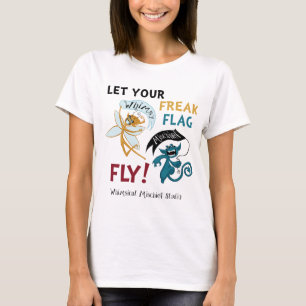 Wunderliche Unfug-Freak-Flagge T-Shirt