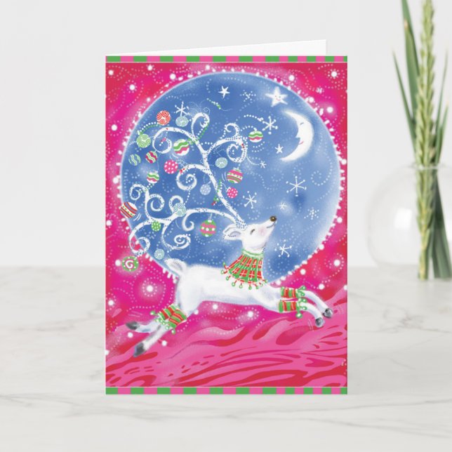 Wunderliche Weihnachtskarte Feiertagskarte (Vorderseite)