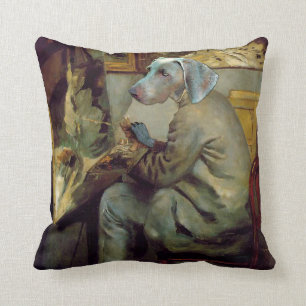 Wunderliche Weimaraner Malerei Kissen