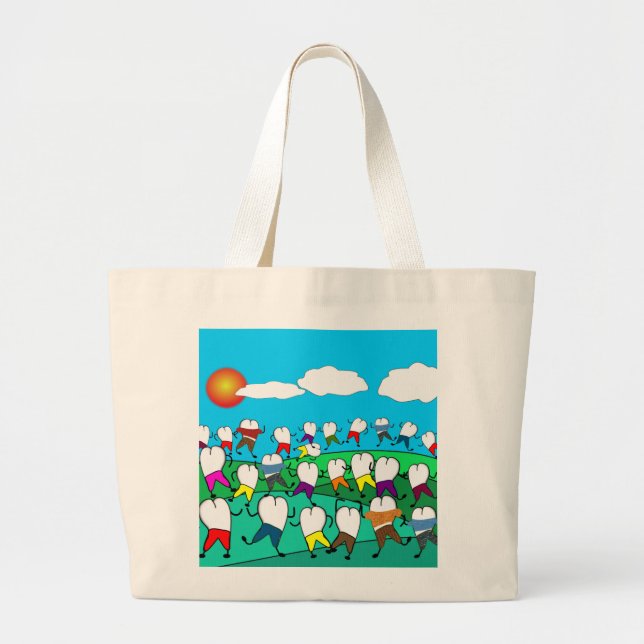 Wunderliche zahnmedizinische Zahn-Kunst-Geschenke Jumbo Stoffbeutel (Vorne)