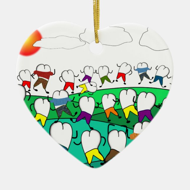 Wunderliche zahnmedizinische Zahn-Kunst-Geschenke Keramik Ornament (Vorne)