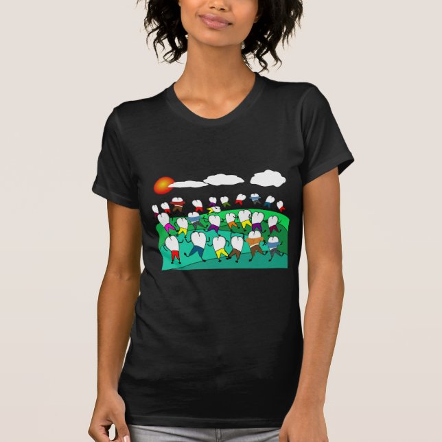 Wunderliche zahnmedizinische Zahn-Kunst-Geschenke T-Shirt (Vorderseite)