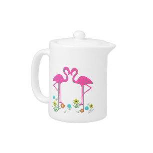 Wunderlicher Flamingo-Tee-Topf