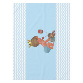 Wunderlicher kleiner Prinz auf Telefon-Babyparty Tischdecke