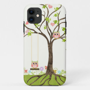 Wunderlicher niedlicher Eulen-Baum des Case-Mate iPhone Hülle