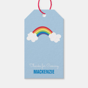 Wunderlicher Regenbogen-personalisierter Geschenkanhänger