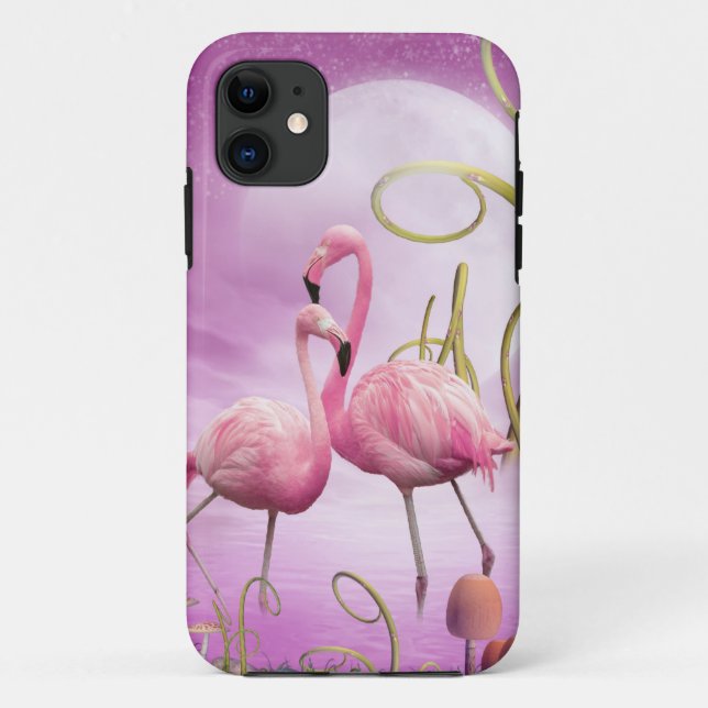 Wunderlicher rosa Flamingos iPhone 5 Fall Case-Mate iPhone Hülle (Rückseite)