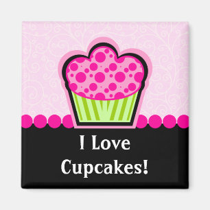 Wunderlicher rosa Kuchen-Magnet Magnet