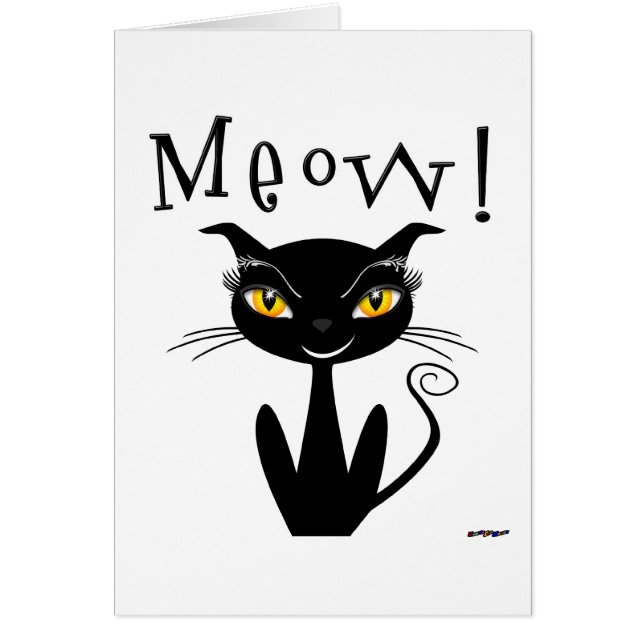 Wunderlicher schwarze KatzeMeow! (Vorne)