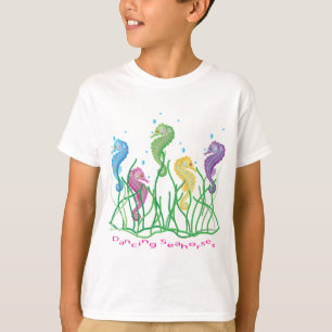 Wunderlicher Tanzen-Seepferd-Entwurf T-Shirt
