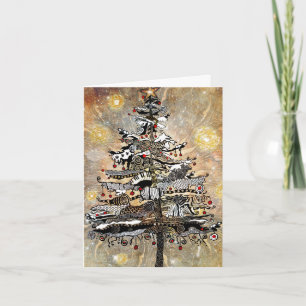 Wunderlicher Weihnachtsbaum Notecard Feiertagskarte