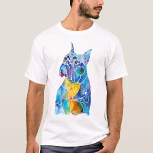 Wunderliches Boxer-Shirt-Hundet-shirt, T-Shirt