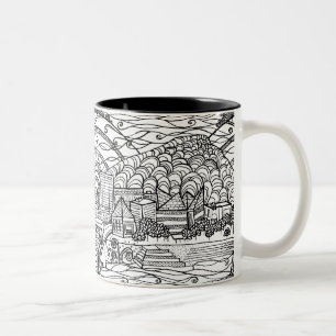 Wunderliches Chattanooga Schwarzweiss Zweifarbige Tasse