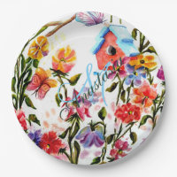 WUNDERLICHES GARTEN-VOGEL-HAUS-MONOGRAMM-PARTY