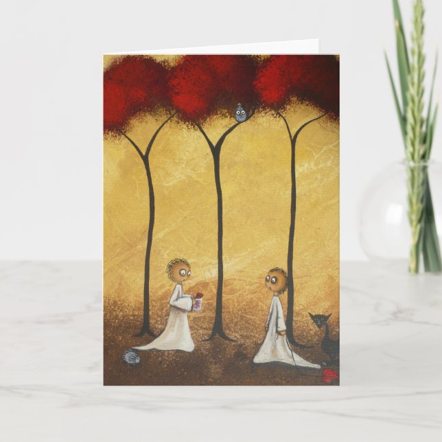 Wunderliches Gruß-Karten-Glas Herzen Karte (Vorderseite)