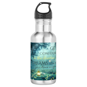 Wunderliches inspirierendes Traum-Zitat Trinkflasche