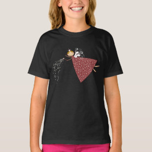Wunderliches Schneeflocke-Weihnachtsfeenhafter T-Shirt