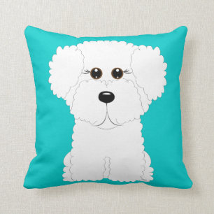 Wunderliches und niedliches Bichon Frise Kissen