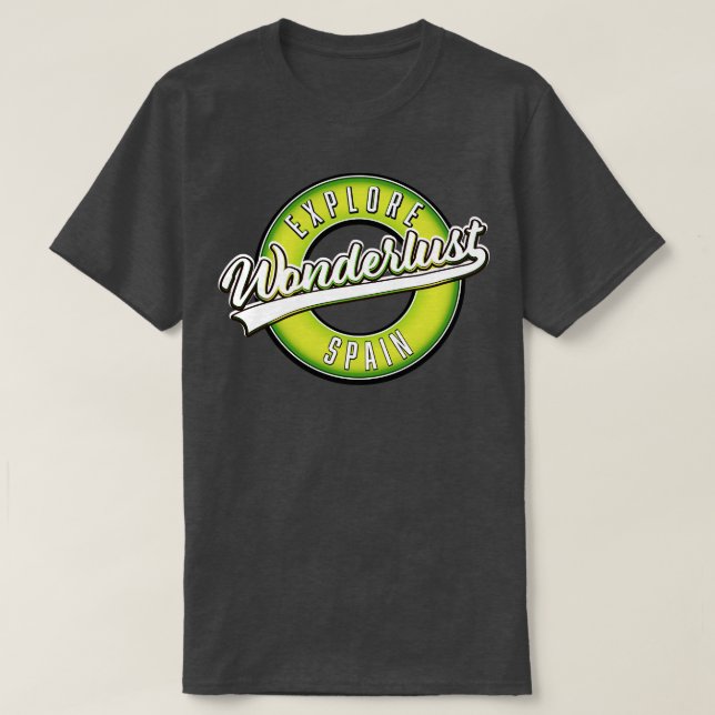 Wunderlust entdecken Spanien T-Shirt (Design vorne)