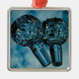 Wundern Sie sich beim Crystal Blue Skies Silbernes Ornament