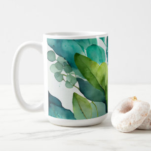 wunderschön, Abstrakt Aquamarin, grün, Smaragd, bo Kaffeetasse