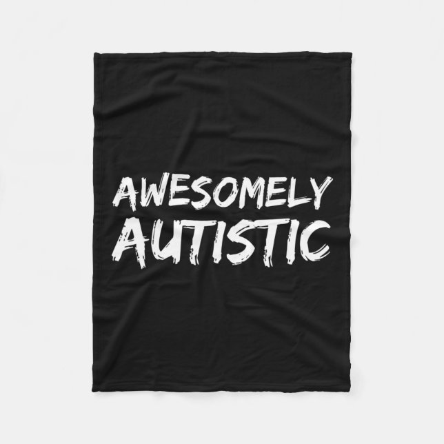 Wunderschön autistisch für Jungen Autismus für Kin Fleecedecke (Vorderseite)
