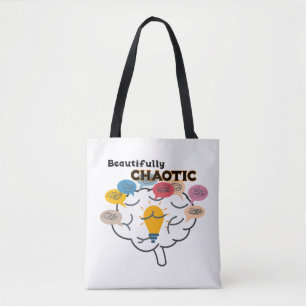Wunderschön Chaotisch – ADHD-Gehirn-Illustration Tasche