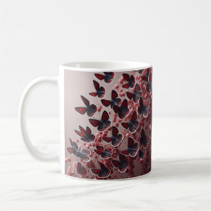 Wunderschön entworfene Schmetterlinge Design-Kaffe Kaffeetasse